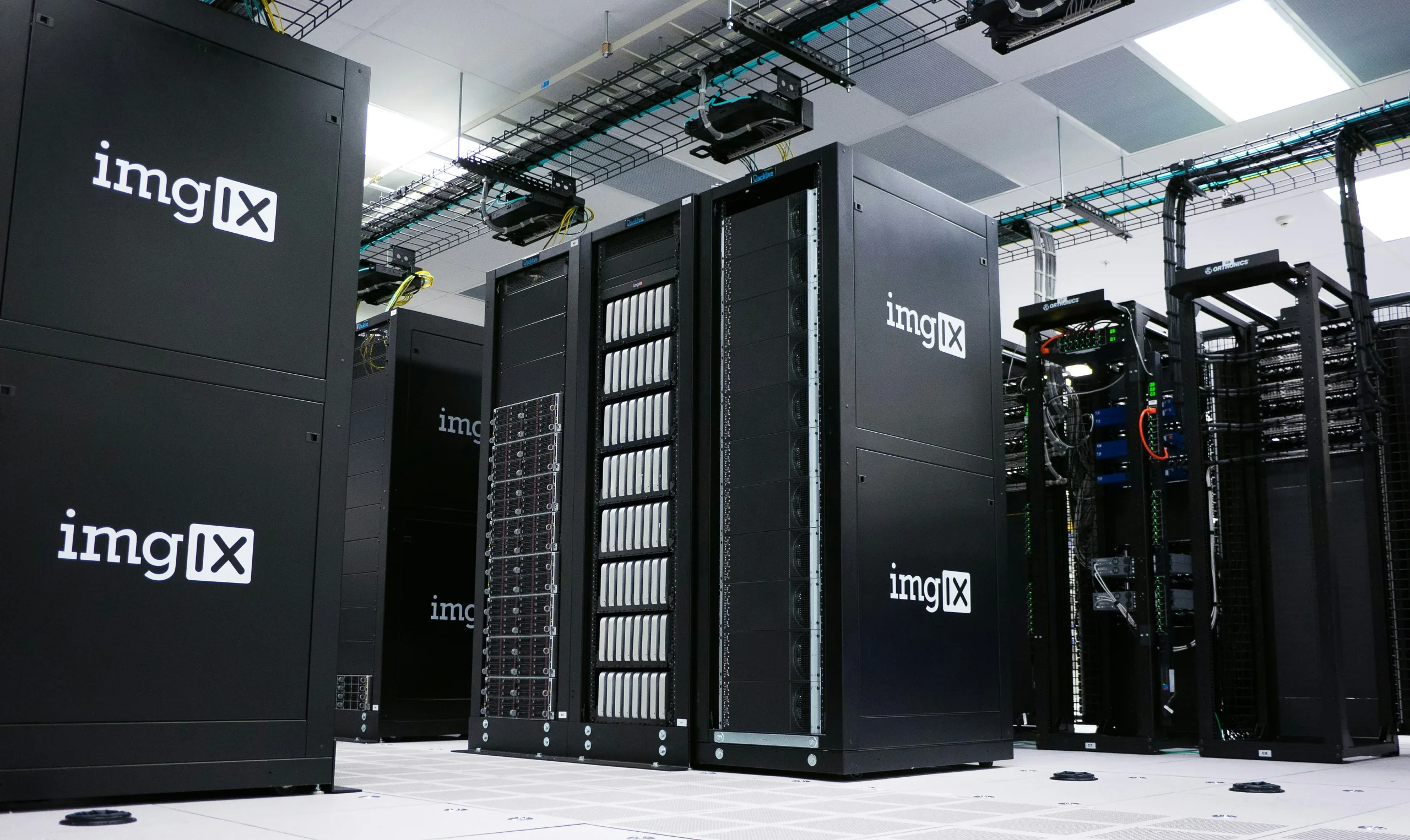 Image showing a datacentre with server racks